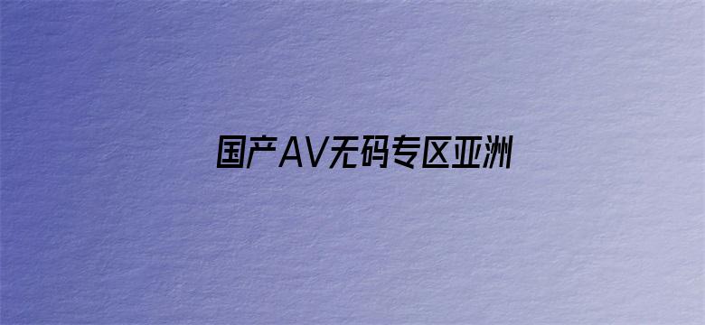 >国产AV无码专区亚洲AV麻豆横幅海报图