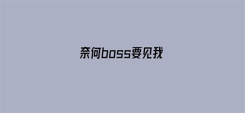 奈何boss要见我