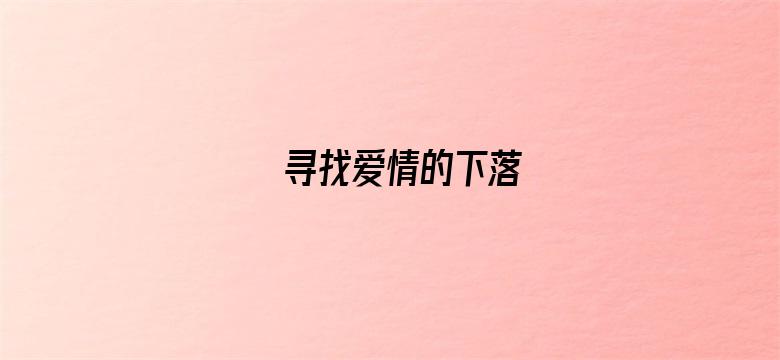 寻找爱情的下落