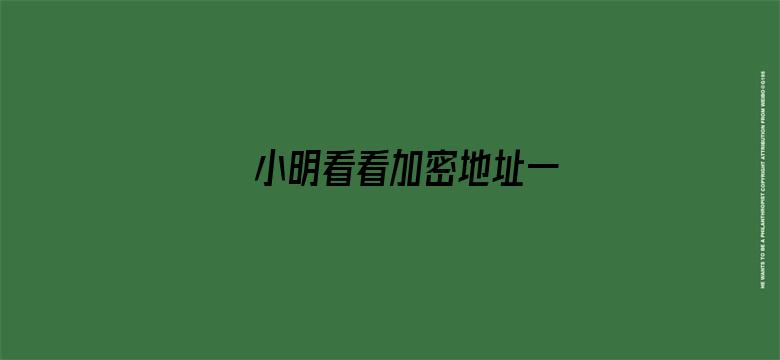 >小明看看加密地址一横幅海报图