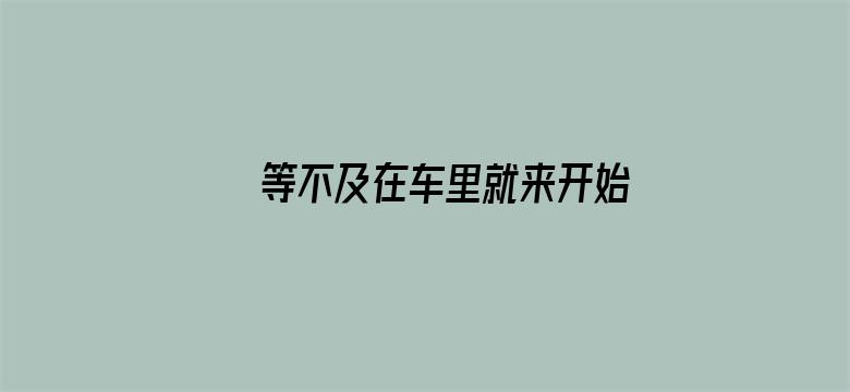 >等不及在车里就来开始了软件横幅海报图