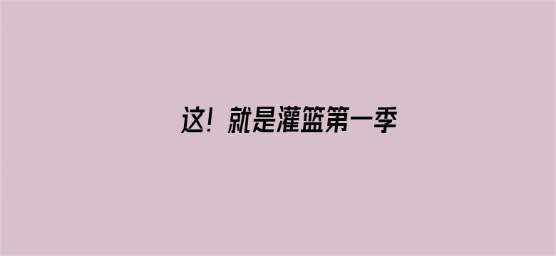 这！就是灌篮第一季